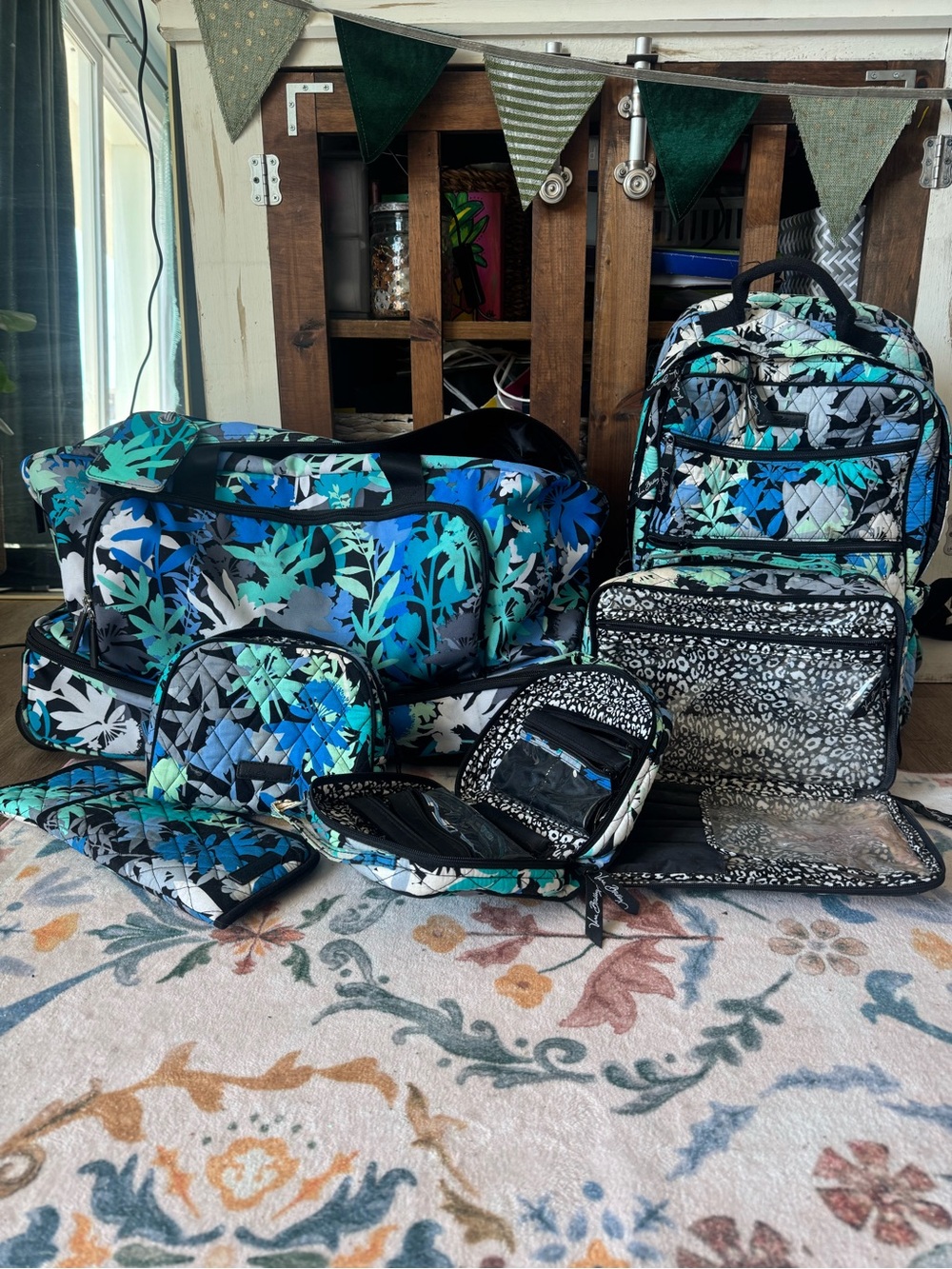 Vera Bradley Camofloral 6-Piece Travel Bundle